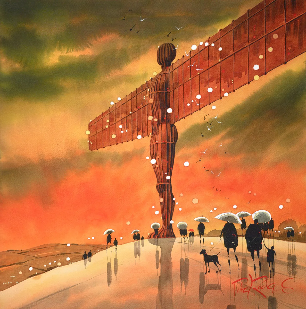 Angel And Brollies - Newcastle