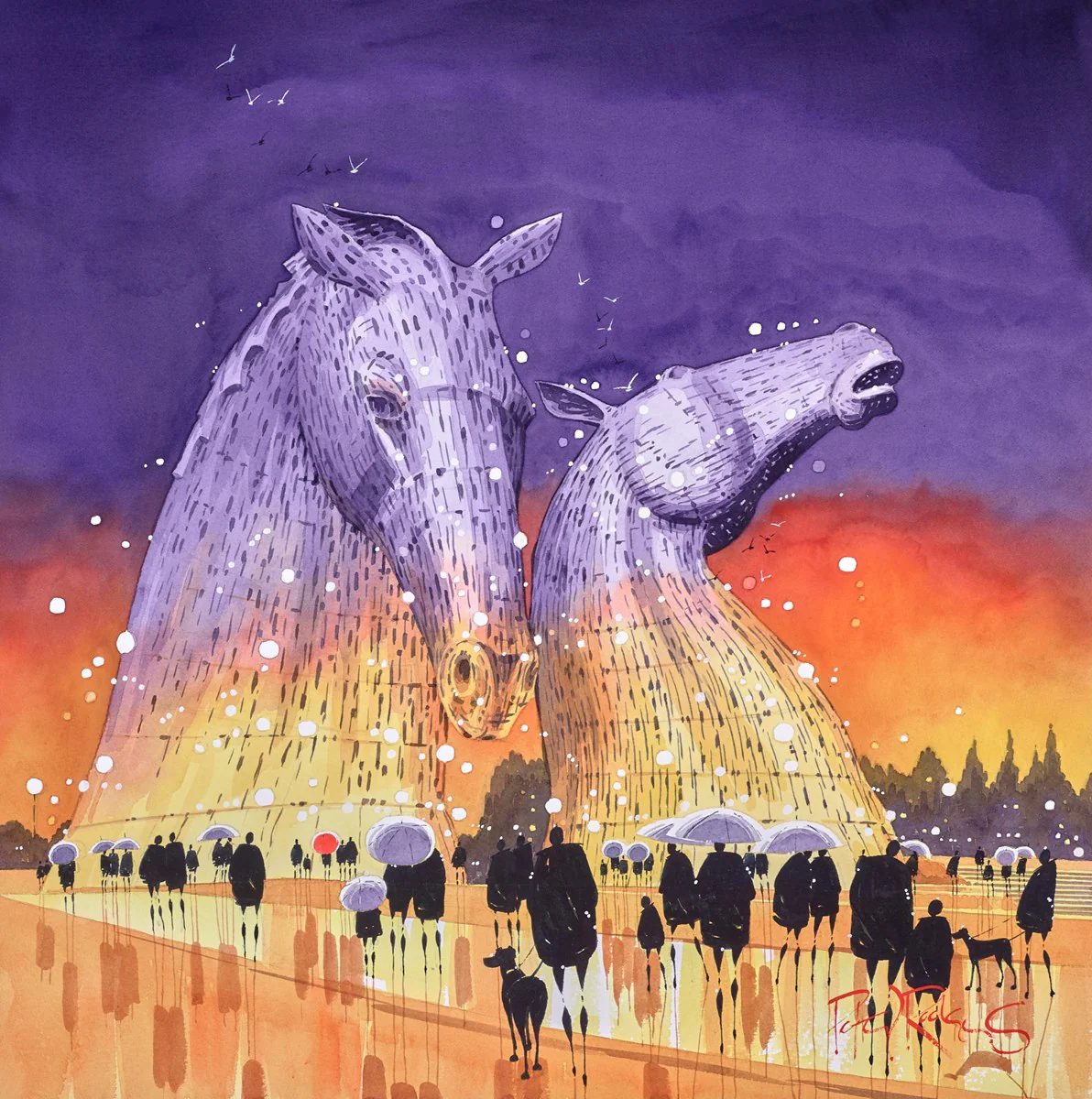 'Kelpies' And Brollies - Glasgow - Image 2