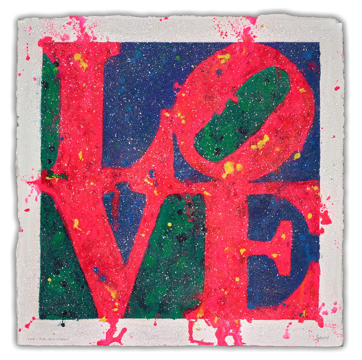Love - Pink,Blue & Green - Image 2