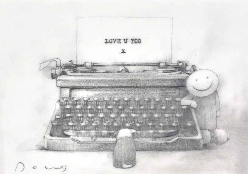 Love You Too, Typewriter (Sketch) - Image 2