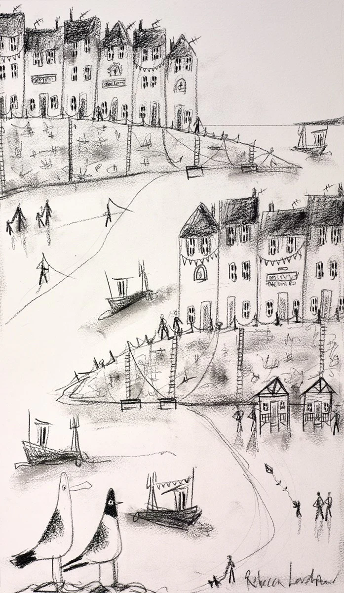 Relaxing At The Harbour (Sketch)
