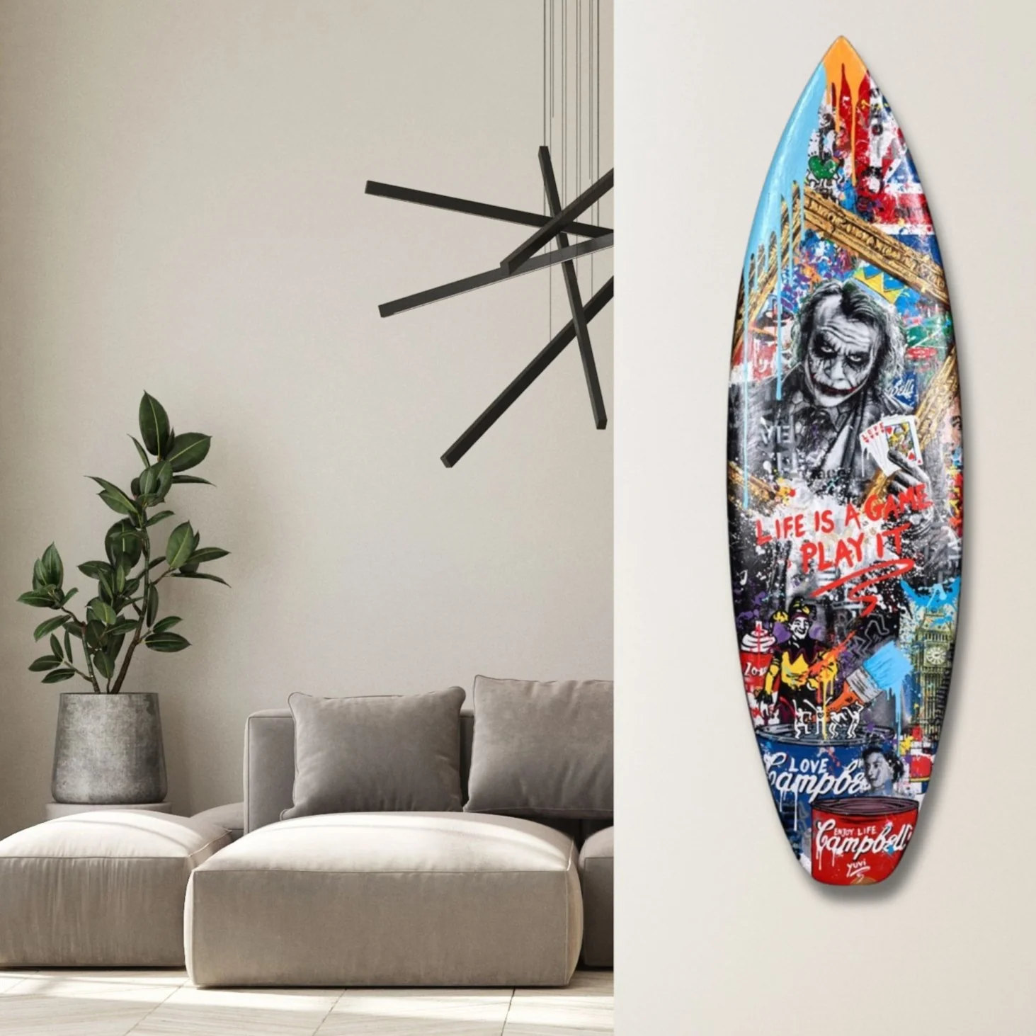 Surf Board - Life Is A Game Play It - Image 2
